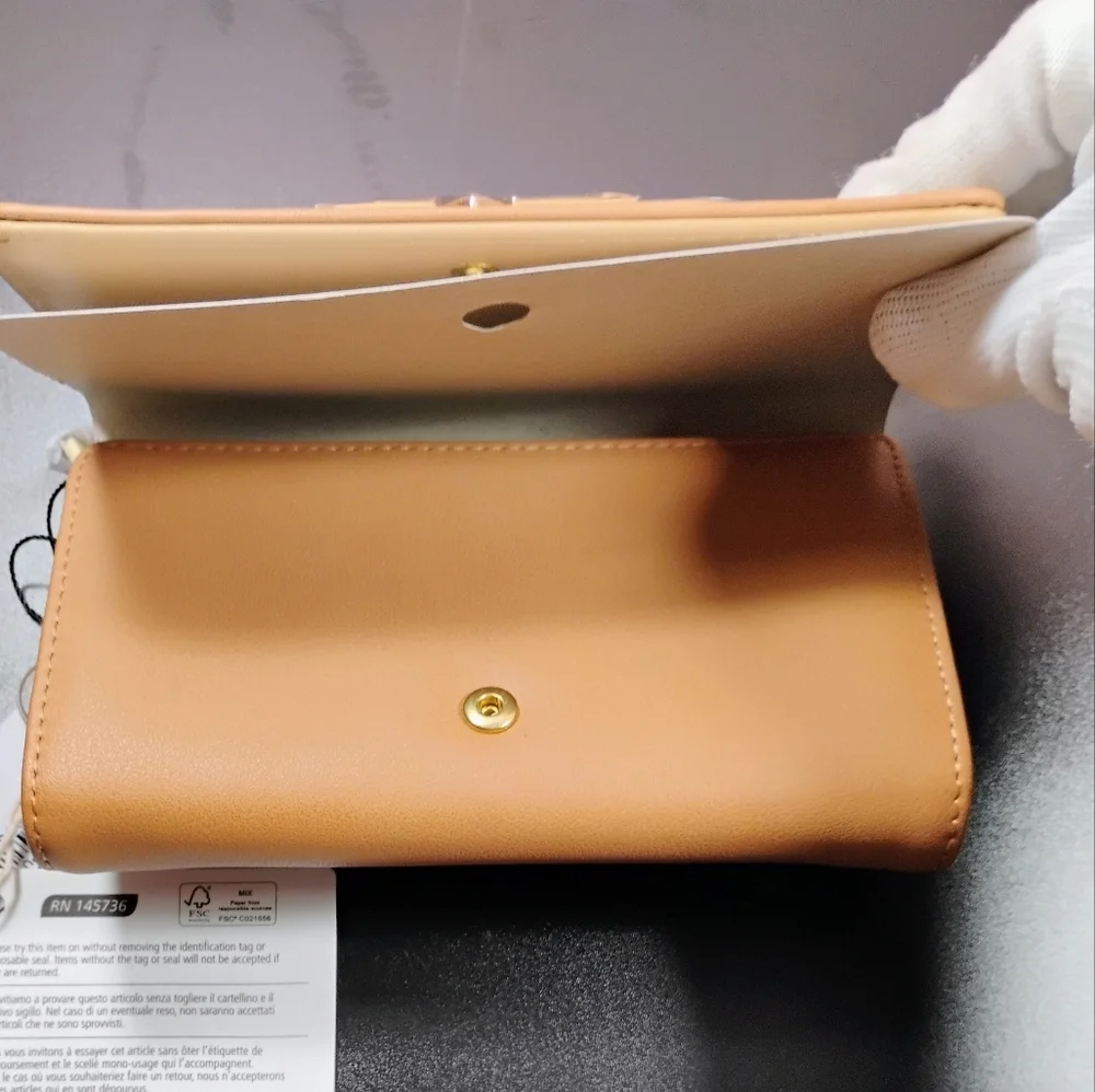 Love Moschino Gold Wallet Sand Beige NWT